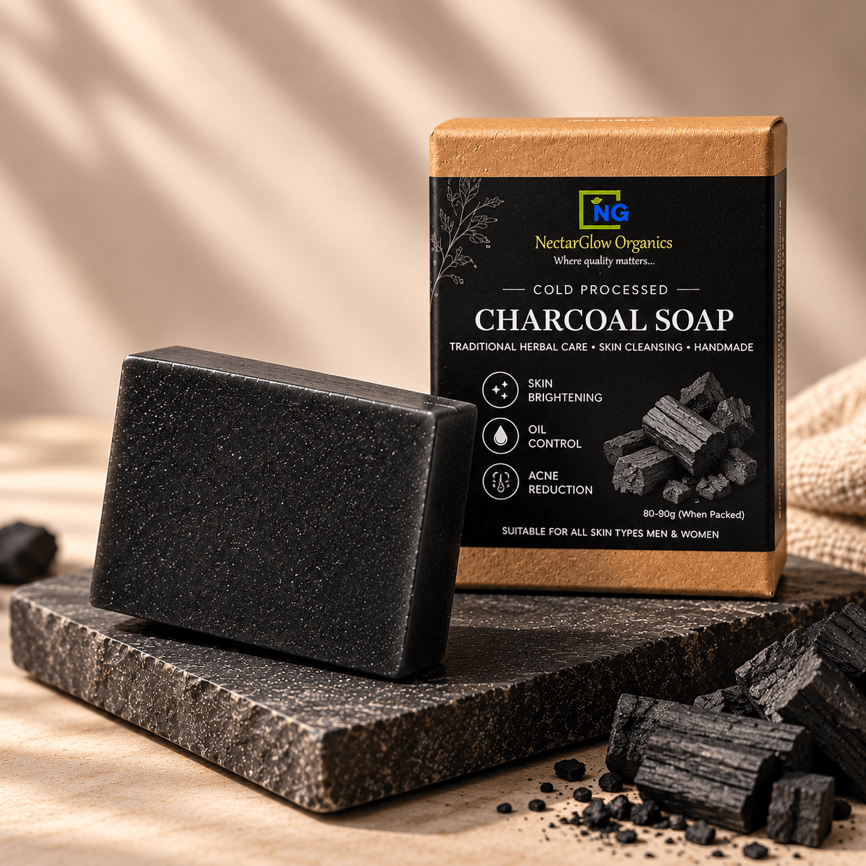 Cold Processed Charcoal Soap